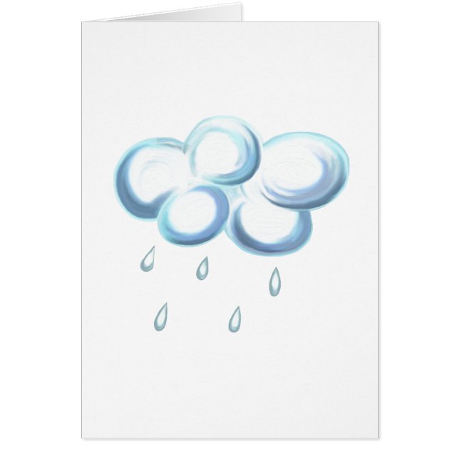 Rain Cloud Hälsningskort (Framsidan)