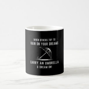 Rain Cloud RainDrop Umbrella Weather Rainy Gift Kaffemugg