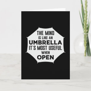 Rain Cloud Umbrella Rainy Weather RainDrop Gift Kort