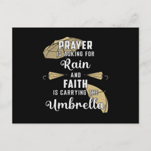 Rain Cloud Umbrella Weather RainDrop Rainy Gift Vykort