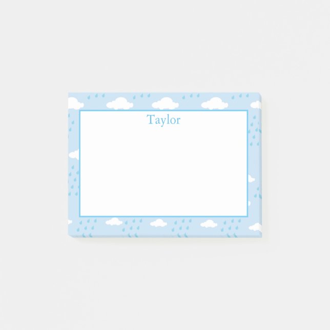 Rain Clouds Post-it Block (Framsida)