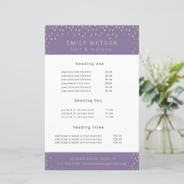 Rain drunknar i Faux Foil Service och Pris Flyer i