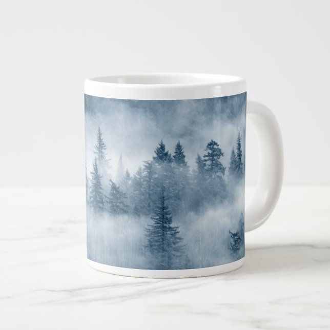 Rain Forest Clouds in Pacific Northwest Jumbo Mugg (Framsida höger)