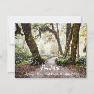 Rain Forest ・ Olympic National Park, Washington Vykort