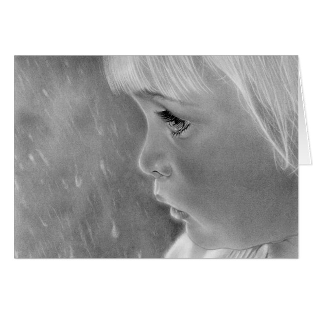 Rain går det away kortet hälsningskort (Framsidan Horizontal)