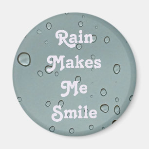 Rain gör mig till Smile Vatten Droplet Photo Raind Magnet