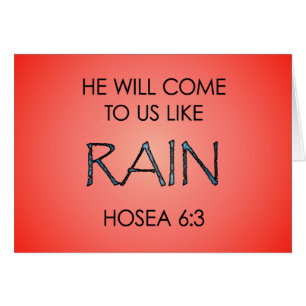 Rain Hälsningskort