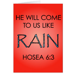 Rain Hälsningskort