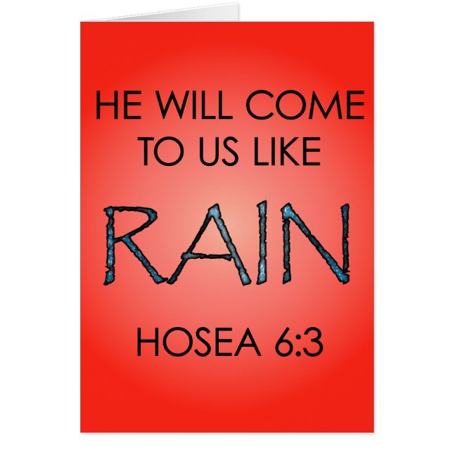 Rain Hälsningskort (Framsidan)