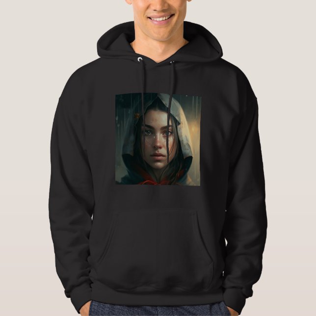 Rain hood girl hoodie (Framsida)