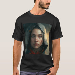Rain hood girl t shirt
