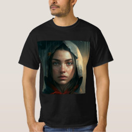 Rain hood girl t shirt