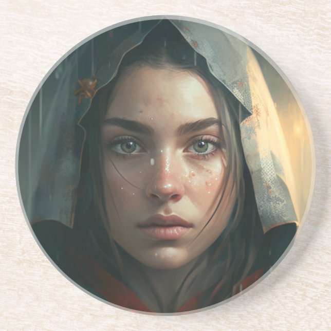 Rain hood girl underlägg (Framsidan)