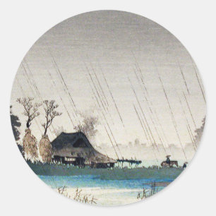 Rain Igusa Hiroaki Takahashi japanese art japan Runt Klistermärke