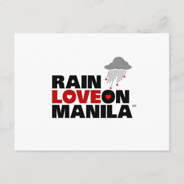Rain Kärlek på Manila vykort (Framsida)