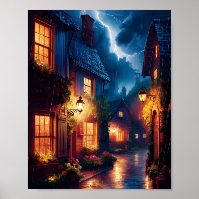 Rain-Kissed Nostalgia Poster (Framsidan)