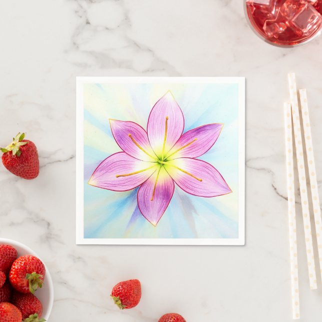 Rain Lily napkins Pappersservett (Insitu)