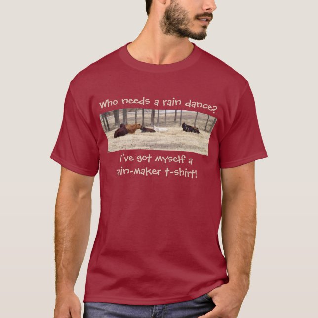 Rain-Maker (kor Ljuger ner) T Shirt (Framsida)