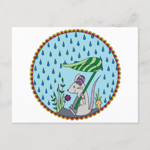 Rain Mouse Vykort
