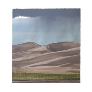 Rain på Underbara Sand Dunes Anteckningsblock