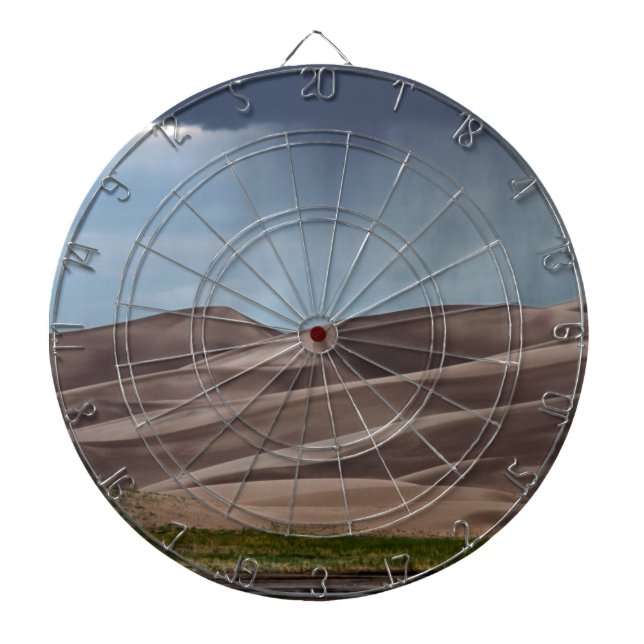 Rain på Underbara Sand Dunes Darttavla (Framsidan)