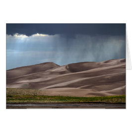 Rain på Underbara Sand Dunes Hälsningskort