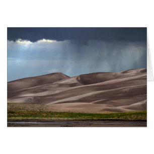Rain på Underbara Sand Dunes Hälsningskort