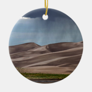 Rain på Underbara Sand Dunes Julgransprydnad Keramik