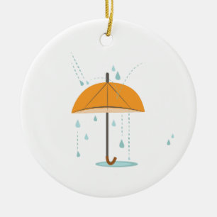 Rain Paraply Julgransprydnad Keramik