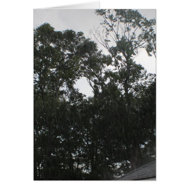 Rain Rain Go Away Hälsningskort (Framsidan)