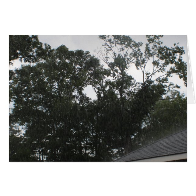 Rain Rain Go Away Hälsningskort (Framsidan Horizontal)