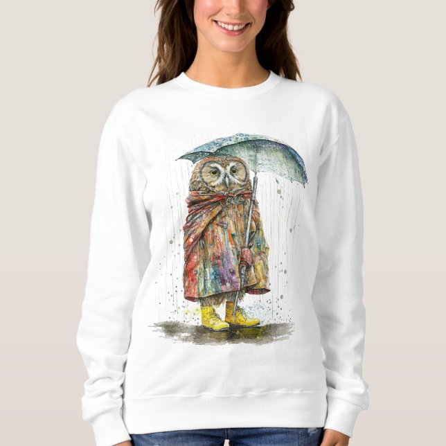 Rain Rain Go Away Sweatshirt T Shirt (Framsida)