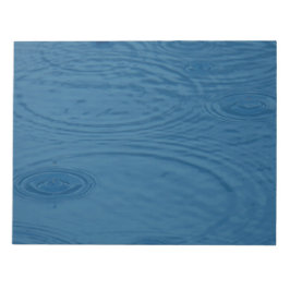 Rain Ripples (Blå Vatten Vinkara) Anteckningsblock