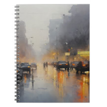 Rain Scene i stadens kvällstid