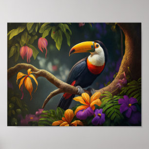 Rain-skog Toucan Poster
