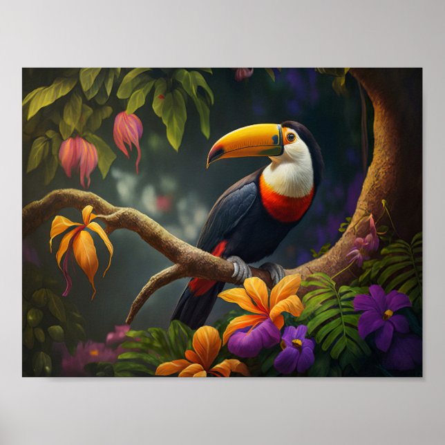 Rain-skog Toucan Poster (Framsidan)