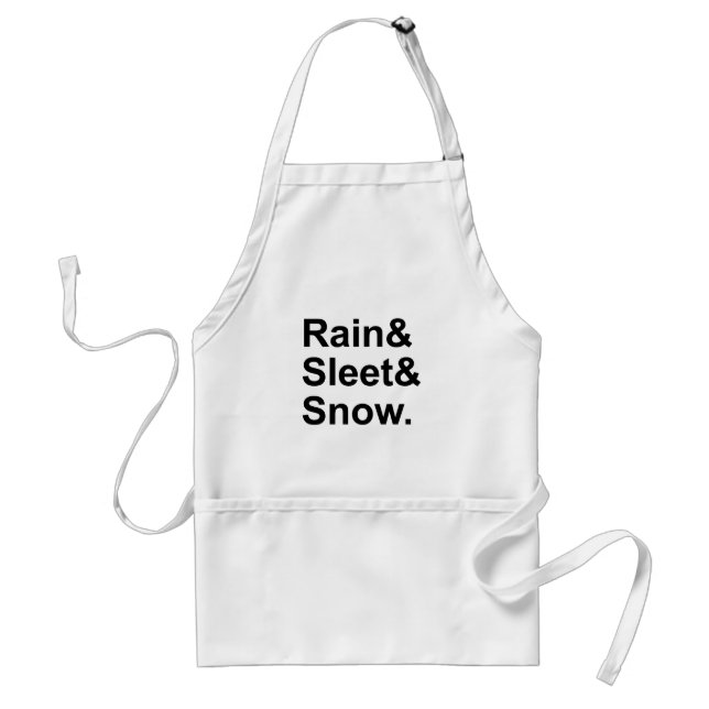 Rain Sleet Snö | Postal Weather Villkor Förkläde (Framsidan)