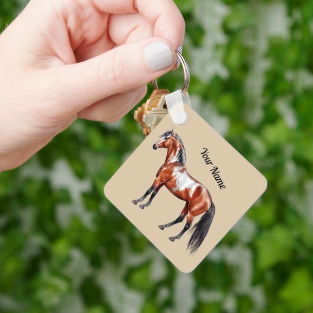 Rain Spirit - Pferd, stehend -  Nyckelring (Hand)