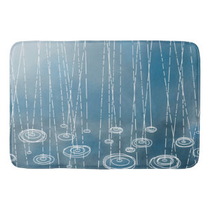 Rain Storm Blue Badrumsmatta