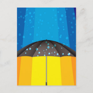 Rain storm på en solig dag vykort