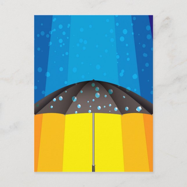 Rain storm på en solig dag vykort (Framsida)