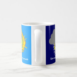Rain Sunshine Parad Meteorology lustig anpassnings Kaffemugg