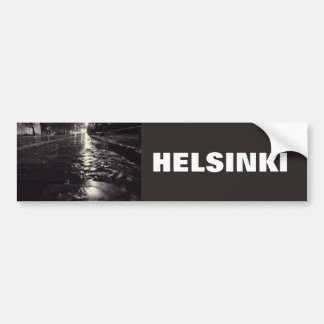 Rain vatten på Helsingfors gator Bildekal