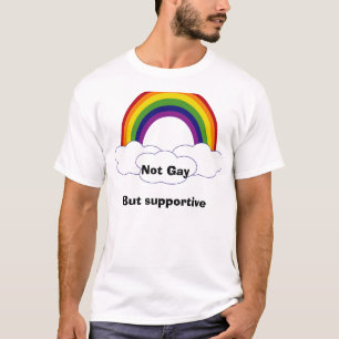 Rainbow2 inte understöda GayBut Tee Shirt