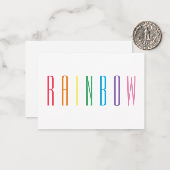 RAINBOW 3,5 x 2,5-platta kort (Fram/Back In Situ)
