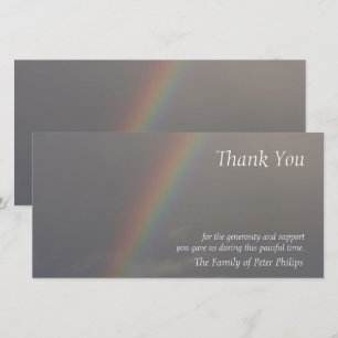 Rainbow 3 Sympathy Tack Photo Card Kort