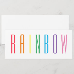 RAINBOW 4 x 9,25-platta kort