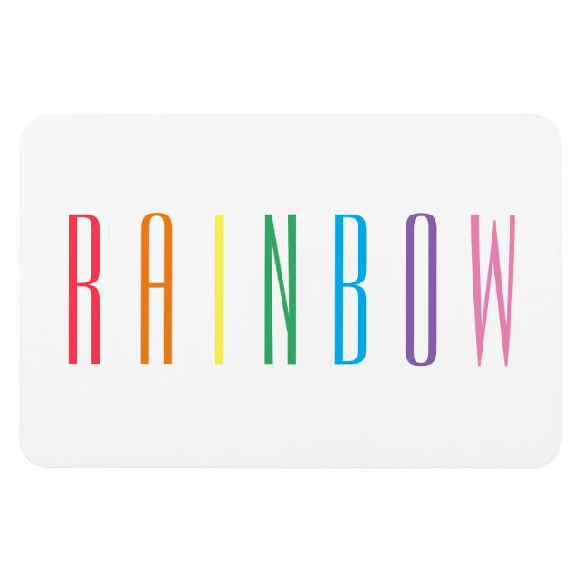RAINBOW 4x6 Flexibelt Magnet (Horisontell)