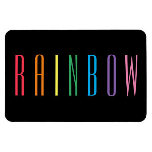 RAINBOW 4x6 Flexibelt magnet/svart Magnet