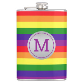 Rainbow 6 Rand Gay pride Monogram Initial Fickplunta